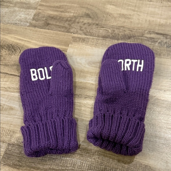 Lightly worn Purple Minnesota Knit Mittens - Picture 8 of 11